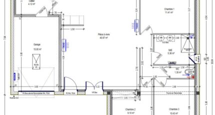 ESSENTIELLE PLAIN PIED 3 CHAMBRES EN L + GARAGE  - Constructions Idéale Demeure