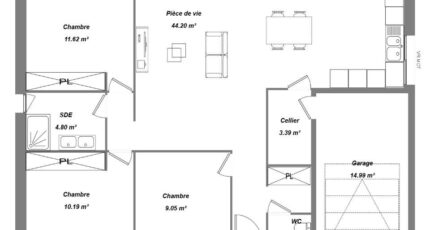 Artannes-sur-Indre Maison neuve -  Constructions Idéale Demeure