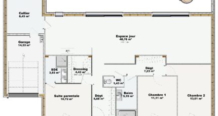 Beaumont-la-Ronce Maison neuve -  Constructions Idéale Demeure