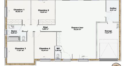 Terra 104 GI Nord  - Constructions Idéale Demeure