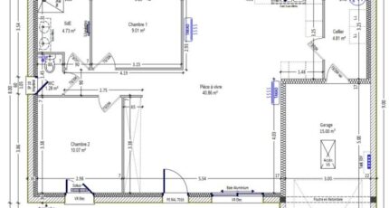 ESSENTIELLE PLAIN PIED 2 CHAMBRES + GARAGE  - Constructions Idéale Demeure